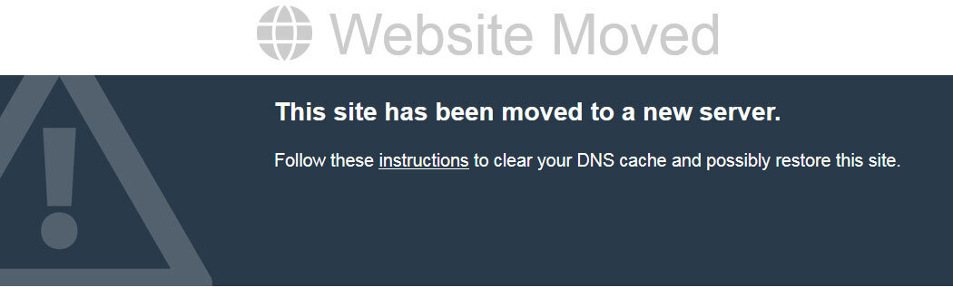 Website moved